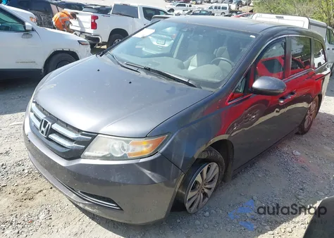 2017 Honda Odyssey Ex-L from USA, damaged, VIN 5FNRL5H67HB010963